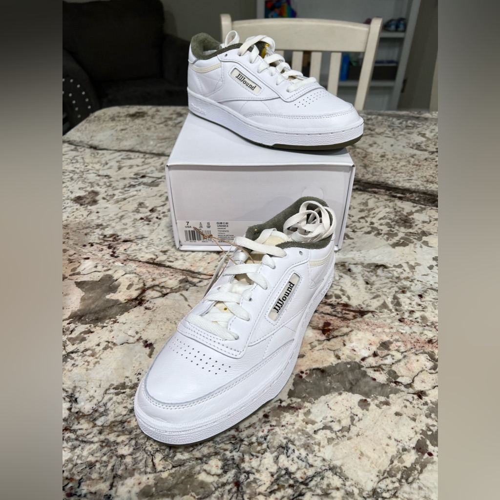 Brand New Men’s Reebok Club C 85 Jjjound Olive White Gx9657 Size 7